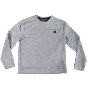 RHONE Prime Pique Pullover Heather Gray Mens Size Medium